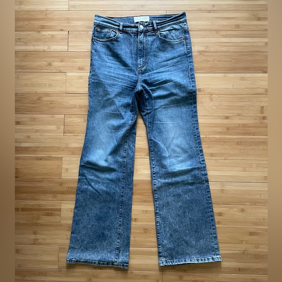 Jeanerica Jeans Co Pyramid Vintage 01  Denim Flare Jeans - Picture 1 of 7